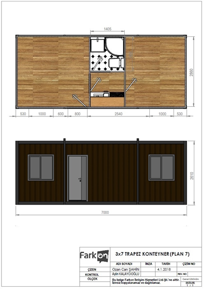 TRAPEZ KONTEYNER (PLAN 7)